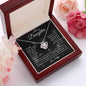 To My Beautiful Daughter | The Most Beautiful Chapter | Love Mom | Love Knot Necklace - ALL4THEGIFTOFIT