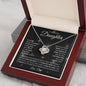 To My Beautiful Daughter | The Most Beautiful Chapter | Love Dad | Love Knot Necklace - ALL4THEGIFTOFIT