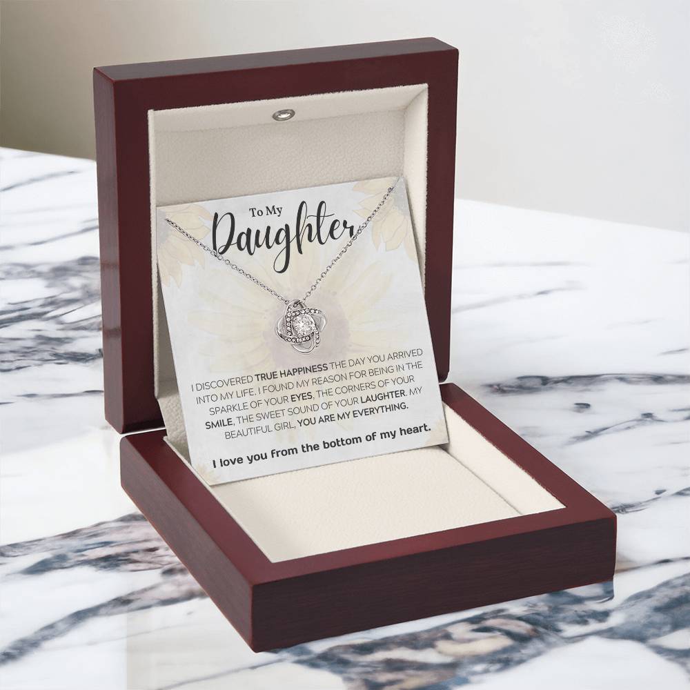 To My Daughter | My Reason for Being | Love Knot Necklace