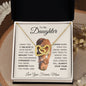 To My Daughter | I Will Always Have Your Back | Interlocking Hearts Necklace