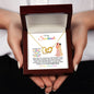 To My Soulmate | My Best Friend, My Everything | Interlocking Hearts Necklace - Gift for Wife, Fiancée, Girlfriend