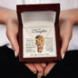 To My Daughter | I Will Always Have Your Back | Interlocking Hearts Necklace