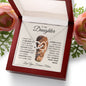 To My Daughter | I Will Always Have Your Back | Interlocking Hearts Necklace
