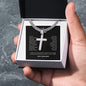 To My Amazing Dad | My Hero | Cuban Chain with Artisan Cross Necklace - Gift for Father's Day, Birthdays, Holidays, Just Because - ALL4THEGIFTOFIT