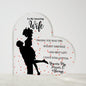 To My Amazing Wife | The Best Gift I Ever Got | Heart Shaped Acrylic Plaque (LED Option) - ALL4THEGIFTOFIT