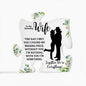 To My Amazing Wife | Together We're Everything | Puzzle Shaped Acrylic Plaque (LED Option) - ALL4THEGIFTOFIT