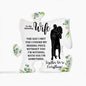 To My Amazing Wife | Together We're Everything | Puzzle Shaped Acrylic Plaque (LED Option) - ALL4THEGIFTOFIT