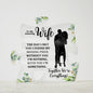 To My Amazing Wife | Together We're Everything | Puzzle Shaped Acrylic Plaque (LED Option) - ALL4THEGIFTOFIT