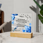 Sister | Distance Never Separates Us | Square Acrylic Plaque - ALL4THEGIFTOFIT