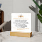 To My Son | Follow Your Dreams | Square Acrylic Plaque - ALL4THEGIFTOFIT