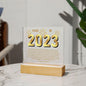 Class of 2023 | A Beautiful Beginning | Square Acrylic Plaque (LED Option) - ALL4THEGIFTOFIT