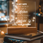 To My Wife | Acrylic Plaque