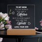To My Mom | Son | Acrylic Plaque