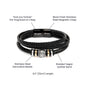 To My Amazing Son | Proud of You | Men's "Love You Forever" Bracelet - ALL4THEGIFTOFIT