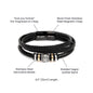 Fore! The Most Tee-rrific Dad | Love You Forever Bracelet - Gift for Father's Day, Birthdays, Holidays or Just Because - ALL4THEGIFTOFIT