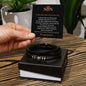 To My Son | Remember to be Awesome - Black Design| Men's "Love You Forever" Bracelet - ALL4THEGIFTOFIT