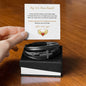 Hug From Heaven Bracelet | Men's Cross Leather Bracelet