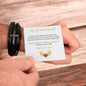 Hug From Heaven Bracelet | Men's Cross Leather Bracelet