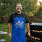 (TOP SELLER π₯) Dad The Grill Master Apron - Royal