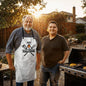 Dad The Grill Master Apron - White Black