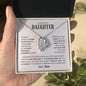 To My Beautiful Daughter | Forever in my Heart | Love Mom | Forever Love Necklace - ALL4THEGIFTOFIT