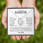 To My Beautiful Daughter | Forever in my Heart | Love Mom | Forever Love Necklace - ALL4THEGIFTOFIT