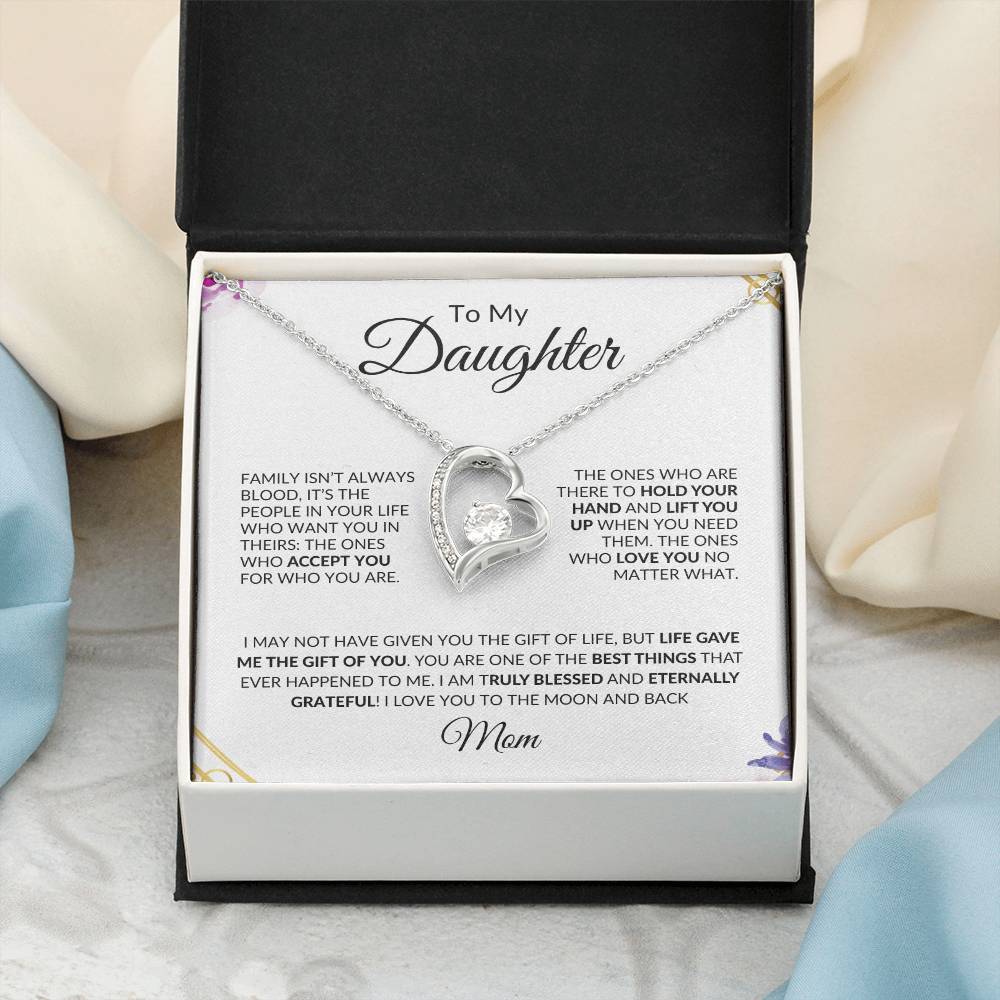 To My Daughter | You Have Blessed My Life | Forever Love Necklace
