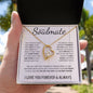 To My Soulmate | Through My Eyes | Forever Love Necklace - Gift for Wife, Fiancée, Girlfriend