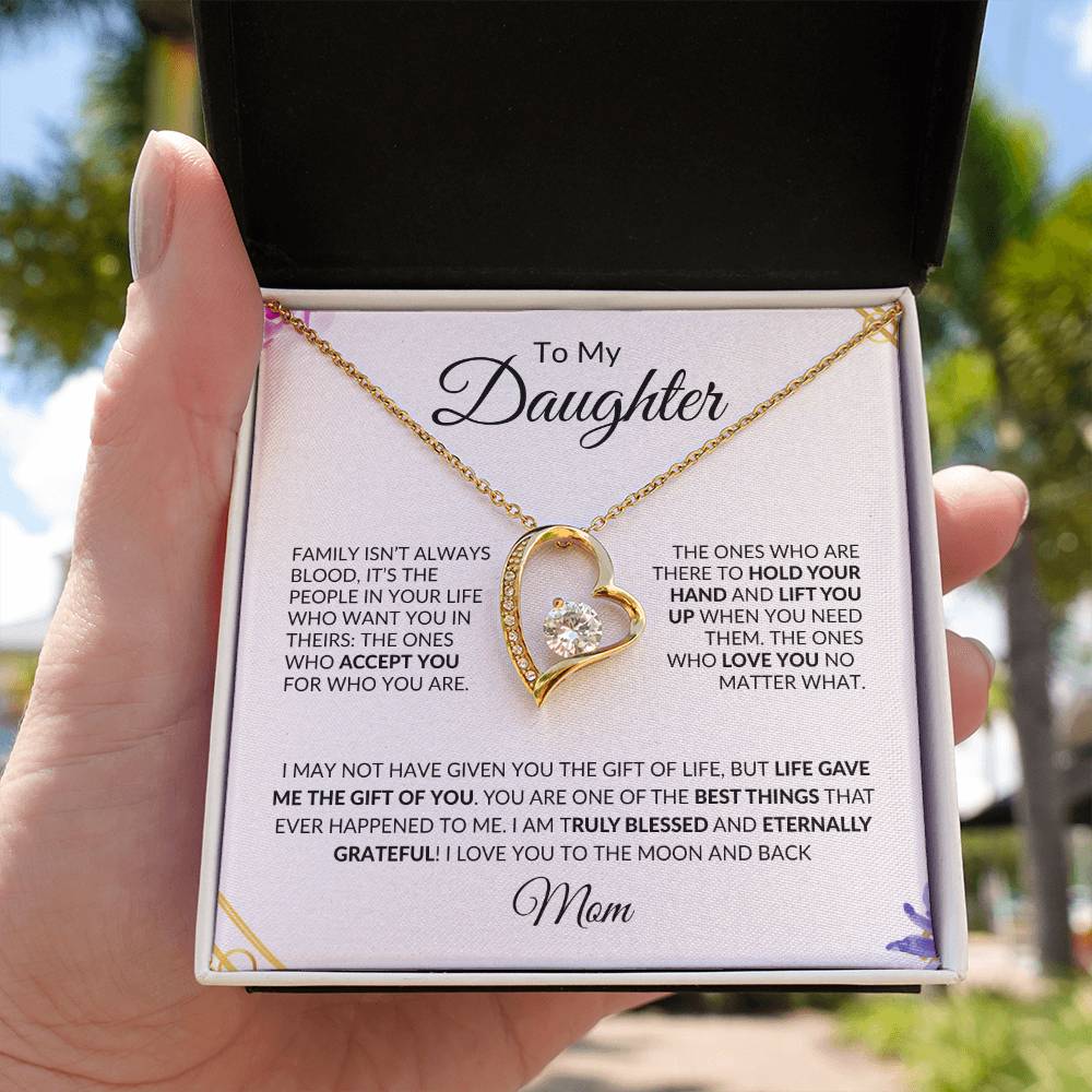 To My Daughter | You Have Blessed My Life | Forever Love Necklace