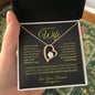 To My Beautiful Wife | Forever Love Necklace - BG | Gift for Soulmate