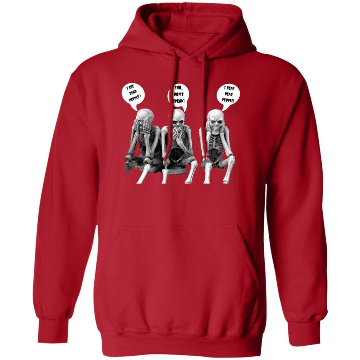 Three Skeletons - G185 Pullover Hoodie - ALL4THEGIFTOFIT