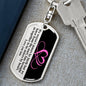 Sisters by Heart | Pink | Dog Tag Swivel Keychain - ALL4THEGIFTOFIT