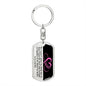 Sisters by Heart | Pink | Dog Tag Swivel Keychain - ALL4THEGIFTOFIT