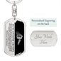 To My Awesome Grandpa | Always in My Heart | Swivel Dog Tag Keychain - ALL4THEGIFTOFIT