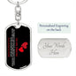 To My Friend | Sisters by Heart | Dog Tag Swivel Keychain - ALL4THEGIFTOFIT