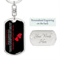 To My Amazing Friend | Sisters by Heart | Dog Tag Swivel Keychain - ALL4THEGIFTOFIT