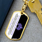 To My Badass Daughter | You are Capable | Graphic Dog Tag Keychain - Gift for Birthdays, Holidays, Just Because - ALL4THEGIFTOFIT