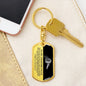 To My Awesome Uncle | Always In My Heart | Swivel Dog Tag Keychain - ALL4THEGIFTOFIT