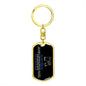 To My Friend | Fate Brought Us Together | Dog Tag Swivel Keychain - ALL4THEGIFTOFIT