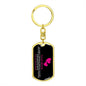 To My Bestie | Sisters by Heart | Dog Tag Swivel Keychain - ALL4THEGIFTOFIT