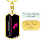 To My Amazing Friend | Sisters by Heart | Dog Tag Swivel Keychain - ALL4THEGIFTOFIT