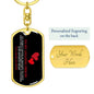 To My Amazing Friend | Sisters by Heart | Dog Tag Swivel Keychain - ALL4THEGIFTOFIT