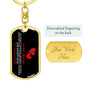 To My Friend | Sisters by Heart | Dog Tag Swivel Keychain - ALL4THEGIFTOFIT