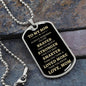 To My Son | Brave, Stronger, Smarter ( Gold Text) Dog Tag - ALL4THEGIFTOFIT
