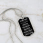 To My Son | Braver, Stronger, Smarter (White Text ) Dog Tag - ALL4THEGIFTOFIT