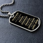 To My Son | Brave, Stronger, Smarter ( Gold Text) Dog Tag - ALL4THEGIFTOFIT