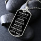 To My Son | Always Remember - Love, Dad (White Text Dog Tag) - ALL4THEGIFTOFIT