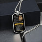 To My Son | Never Forget That I Love You | Dog Tag - ALL4THEGIFTOFIT