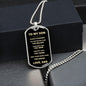 To My Son | Always Remember - Dog Tag - ALL4THEGIFTOFIT