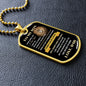 To My Son | Never Forget That I Love You | Dog Tag - ALL4THEGIFTOFIT